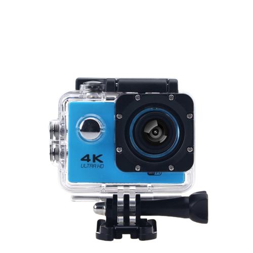 Camera video sport, calitate 4k ultra hd, greutate redusa, waterproof, albastru